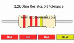 Image result for 2.2K Resistor Color Code