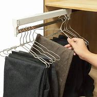 Image result for Pull-Out Clothes Hanger Rack