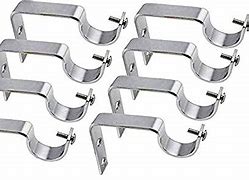 Image result for Stainless Steel Curtain Rod Brackets