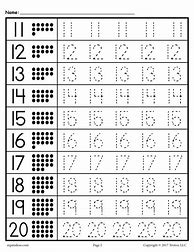Image result for Tracing Numbers Up to 20