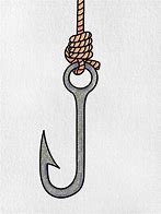 Image result for Ink Drawing Fish On a Hook