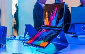 Image result for Dual Screen Laptop with Extra Keyboard
