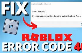 Image result for Error Code 403 Roblox