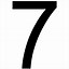 Image result for Word 7 with Number 7 in It