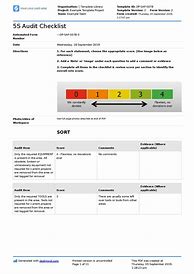 Image result for 5S and Safety Printable Check Sheets