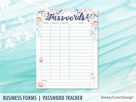 Image result for Free Printable Password Keeper Flowers