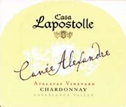 Image result for Lapostolle Chardonnay Cuvee Alexandre Atalayas