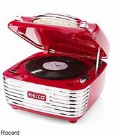 Image result for Philco Record Player Cassette and CD