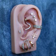 Image result for Diamond Stud Earrings Size Chart