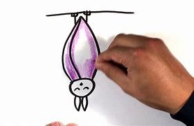 Image result for How to Draw a Bat Hanging Upside Down