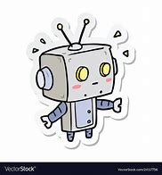 Image result for Blue Robot Cartoon Stickers