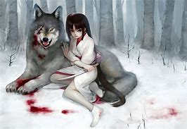 Image result for Anime Girl with Wolf