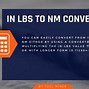 Image result for Newton Meter to Inch Pounds Conversion Chart