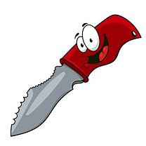 Image result for Knife Cartoon Stance