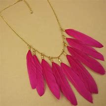 Image result for Real Feather Necklaces for Women
