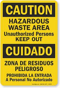 Image result for Hazardous Waste Sign
