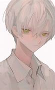Image result for Sad Anime Boy with White Hair