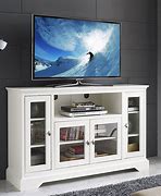 Image result for 35 Inch Wide White TV Stand 3 Drawer Storage
