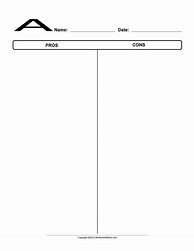 Image result for Pros and Cons Printable Template