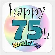 Image result for 75th Birthday Clip Art Free