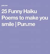 Image result for Silly Haiku Poems