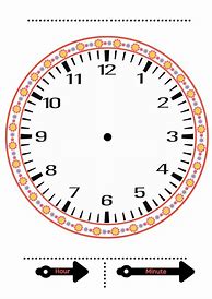 Image result for Telling Time Clock Template