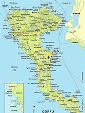 Image result for Corfu Greece Map