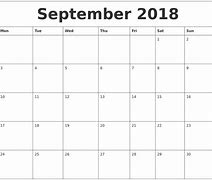 Image result for September 2018 Monthly Calendar Printable Free PDF