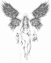 Image result for Dark Angel Tattoo Drawings