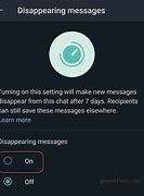 Image result for Disappearing Messages WhatsApp