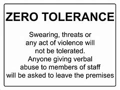 Image result for Free Polite No Verbal Abuse Signs to Print