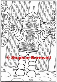 Image result for Sci-Fi Robot Coloring Pages
