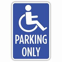 Image result for Handicap Parking Sign Colors