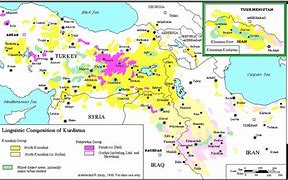Image result for Kurdish Population Map