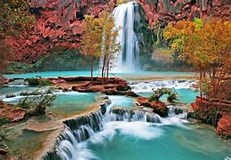 Image result for Autumn Waterfall