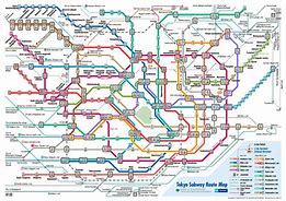 Image result for Tokyo Tourist Map Subway