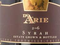 Image result for C G di Arie Syrah Sierra Foothills
