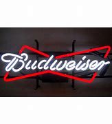 Image result for Budweiser Neon Sign with Stand