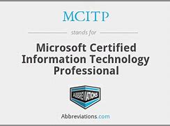 Image result for Microsoft Certified Information Technology Professional