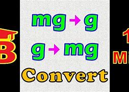 Image result for Convert Mg to G