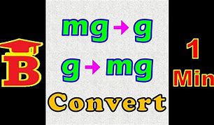 Image result for Convert Mg to G