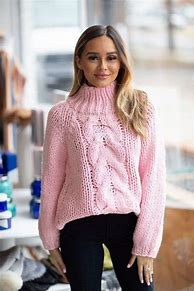 Image result for Pink Colour Women Winter Sweater