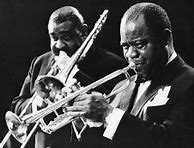 Image result for Louis Armstrong Black and White