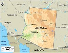 Image result for Simple Map of Arizona
