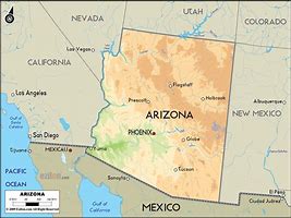Image result for Arizona On Map of USA