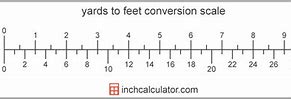 Image result for 1 Yard to Feet