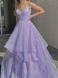 2023 Sparkly Long Prom Dress,Popular Evening Dress,Fashion Winter Form
 – PromDressForGirl