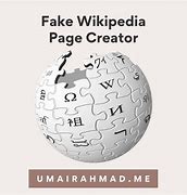 Image result for Fake Wikipedia Page Template Canva