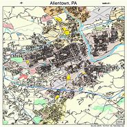 Image result for Map of Allentown PA Area