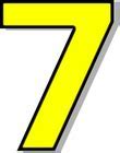 Image result for Free Printable Large Number 7